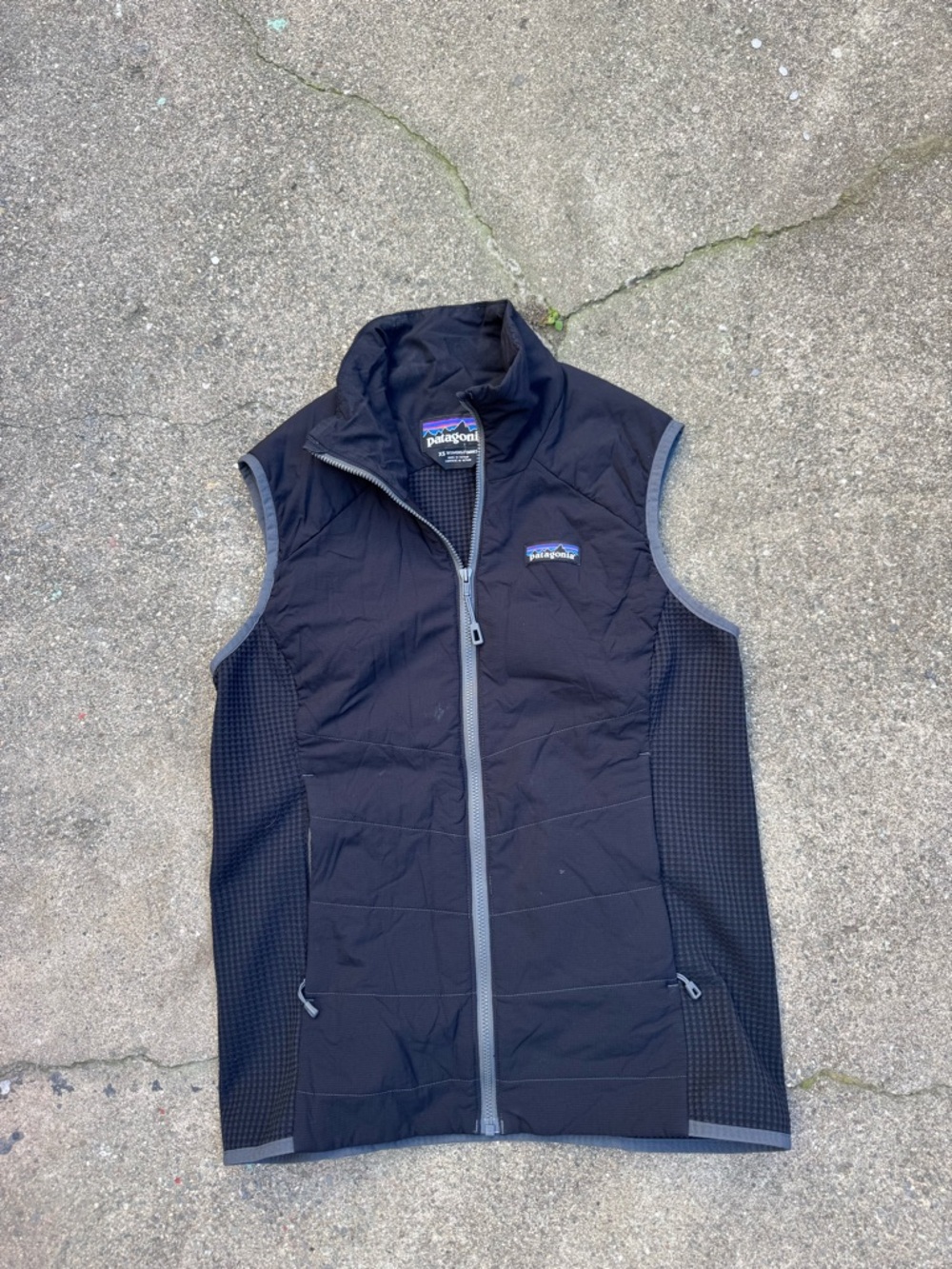 Patagonia Nano Air Vest Black Women’s XS Lightweight Insulated Full Zip